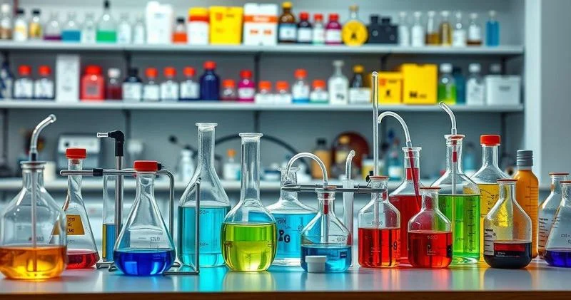 Produtos químicos para laboratório
